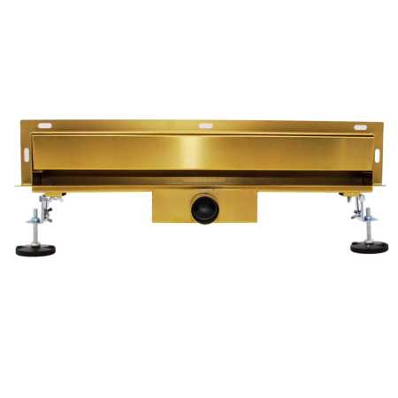 Odpływ liniowy ŚCIENNY 2w1 pod płytkę - 60 cm KOLOR ZŁOTY